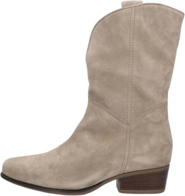 Gabor Beige Western Style Cowgirl Laarzen Beige Dames
