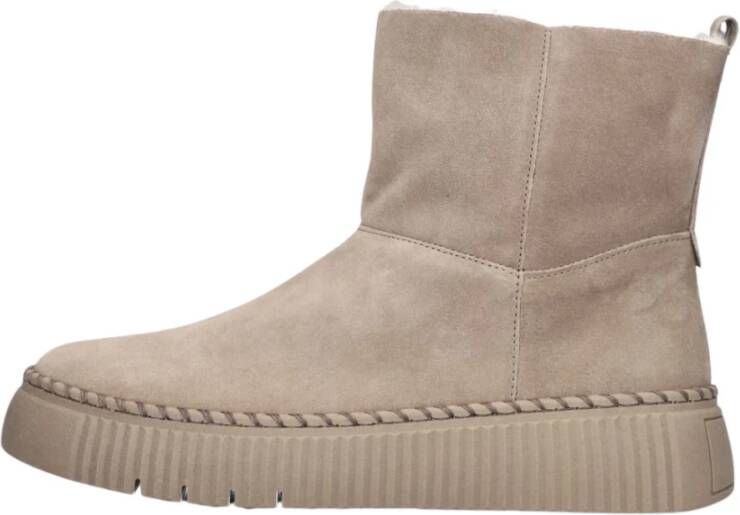 GABOR Enkelboots Dames 542 Maat: 38 5 Materiaal: Suède Kleur: Beige - Foto 4