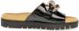 Gabor black casual open slippers Zwart Dames - Thumbnail 1