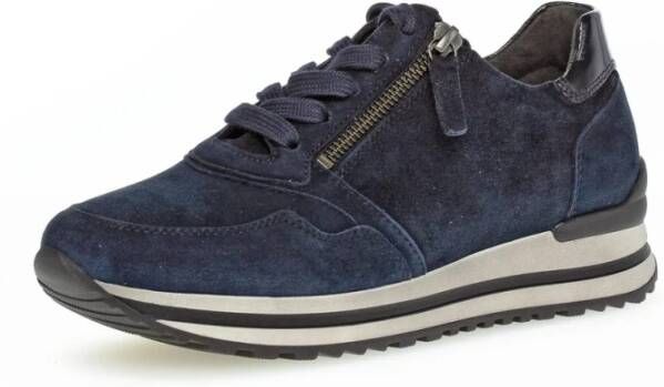 Gabor Blauwe Casual Veterschoen voor Dames