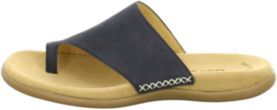 Gabor Blauwe Dames Slippers Comfort Stijl