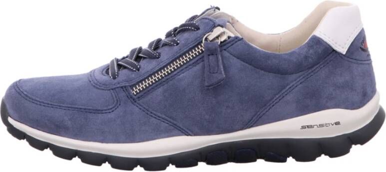 Gabor Blauwe Dames Veterschoenen