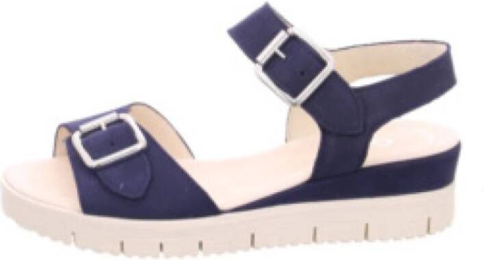 Gabor 24.770-16 Soft Nubuck Blue-voetbed sandaal- sandaal-sleehak sandaal - Foto 2