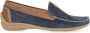 Gabor Blauwe nubuck leren mocassins Blue Dames - Thumbnail 2