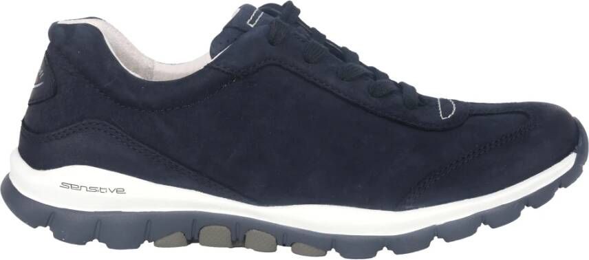 Gabor rollingsoft sensitive 86.965.46 dames rollende wandelsneaker blauw