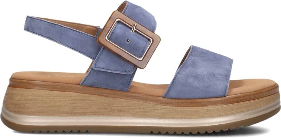 GABOR Dames 744 Maat: 43 Materiaal: Suède Kleur: Blauw - Foto 2