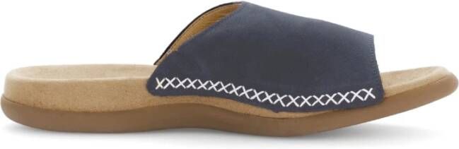 Gabor Blauwe Slippers voor Vrouwen