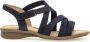 Gabor Blauwe suède sandalen met zacht leer Blue Dames - Thumbnail 1