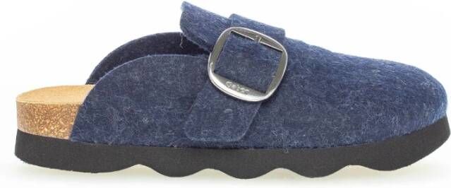 Gabor Blauwe Textiel Pantoffels Blue Dames