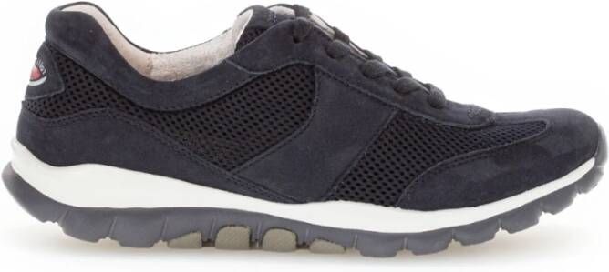 Gabor rollingsoft sensitive 06.966.46 dames rollende wandelsneaker blauw - Foto 4