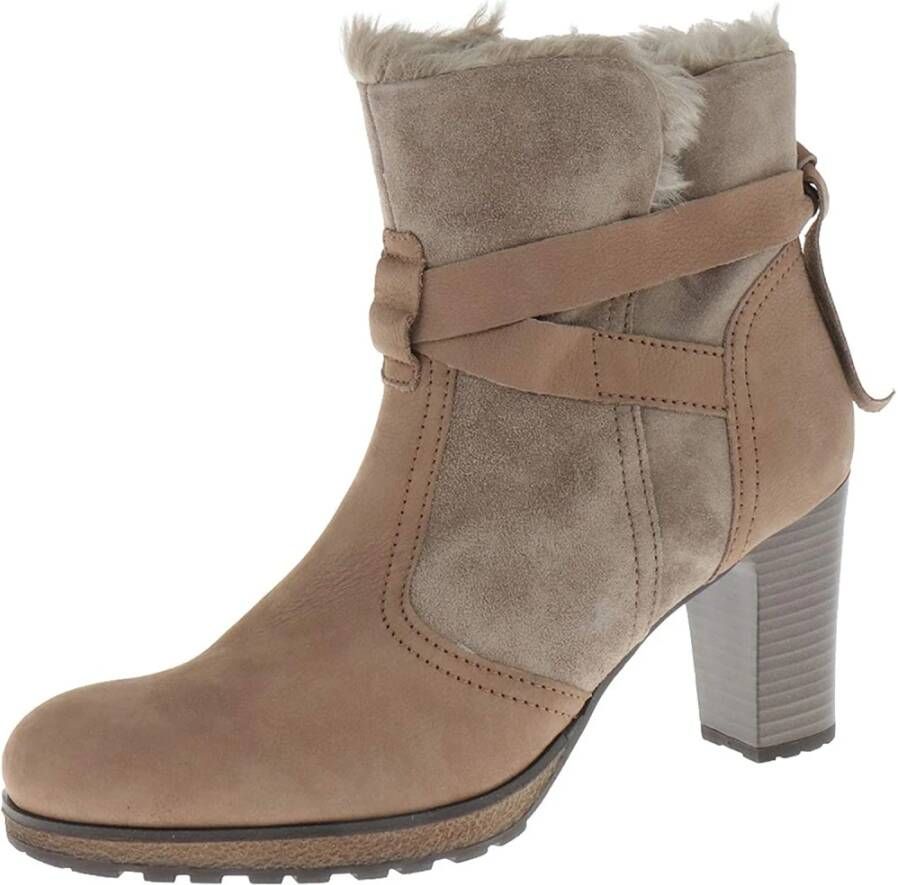 Gabor Warm Gevoerde Taupe Nubuck Laarzen Beige Dames