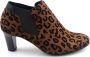 Gabor 95.260.58 dames enkellaars bruin luipaard print - Thumbnail 1