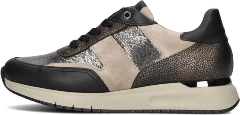 Gabor Bronzen Lage Sneakers voor Vrouwen