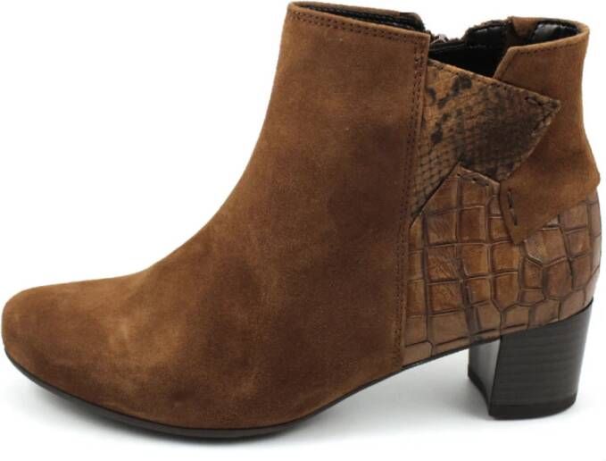 Gabor Bruine Enkellaars Brown Dames
