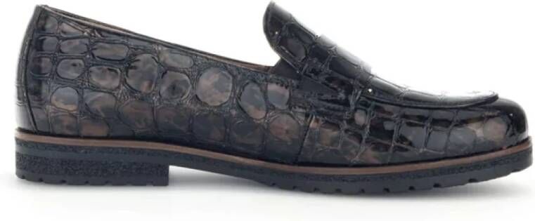 Gabor Bruine lakloafer met Easy Walking comfort Brown Dames