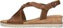 Gabor Cognac Leren Kruisband Sandalen Brown Dames - Thumbnail 8