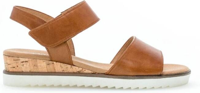 Gabor Sandaaltjes Genua zomerschoen sandaal keilhak met klittenbandsluiting breedte g - Foto 2