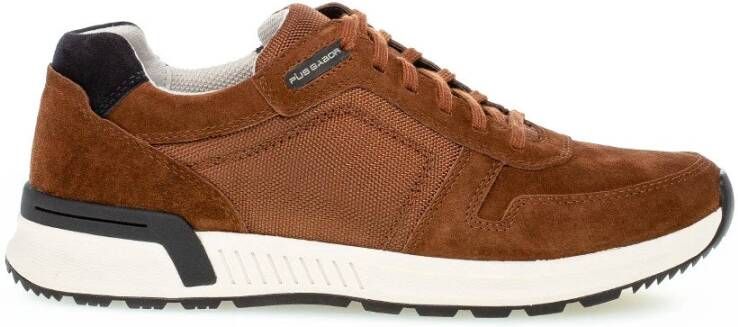 Gabor Bruine Suède Sneakers Comfortabele Moderne Stijl Brown Dames