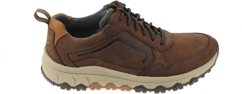 Gabor Bruine Wandelsneakers Flexibele Zool Brown Heren