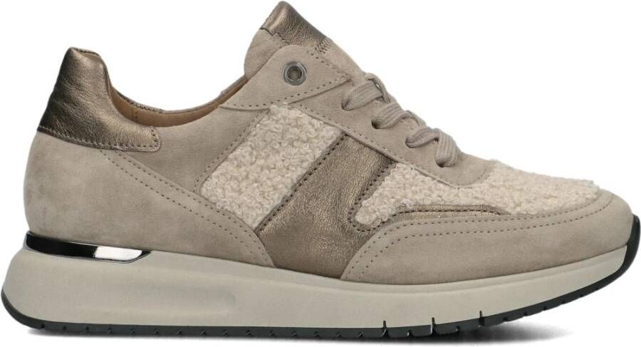 GABOR Lage Sneakers Dames 445.1 Maat: 39 Materiaal: Suède Kleur: Camel