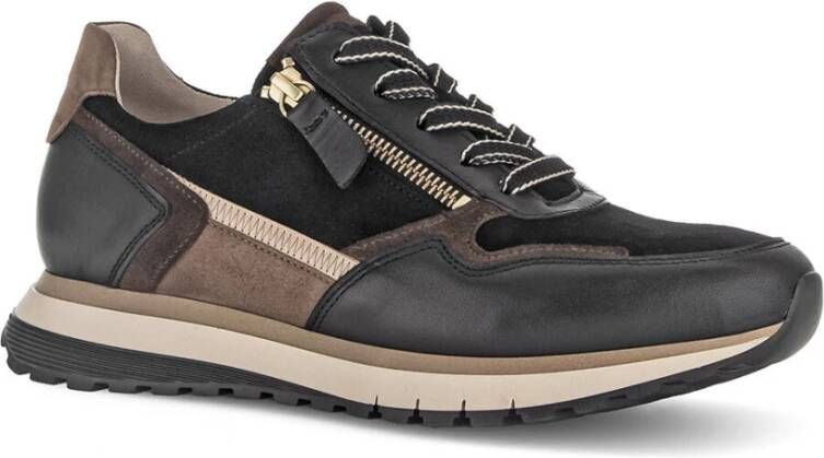 GABOR Lage Sneakers Dames 378 Maat: 42 5 Materiaal: Suède Kleur: Bruin - Foto 5