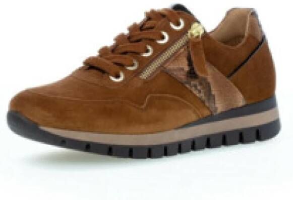 Gabor Casual Veterschoen voor Dames in Bruin