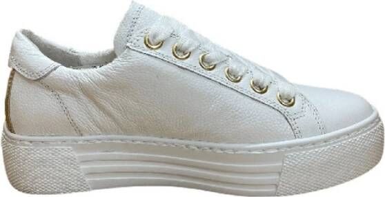 Gabor Witte Gouden Sneakers van geperst leer Multicolor Dames - Foto 11