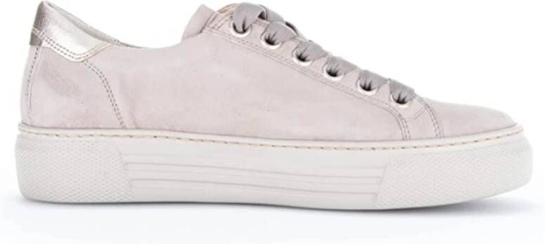 Gabor Sneaker 26.465.12 Metal Puder Taupe Suède - Foto 2