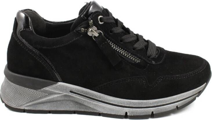 Gabor Casual veterschoenen voor dames in zwart
