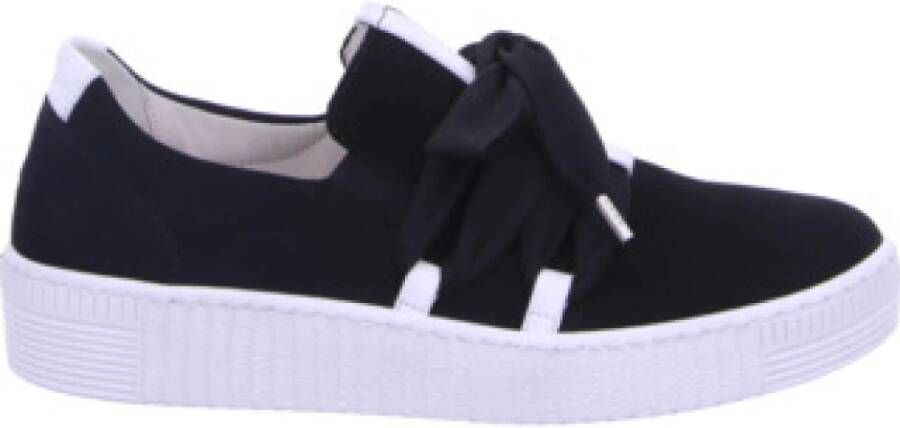 Gabor Plateausneakers Slip-on sneaker slipper veterschoen met opgestikte versiersluiting