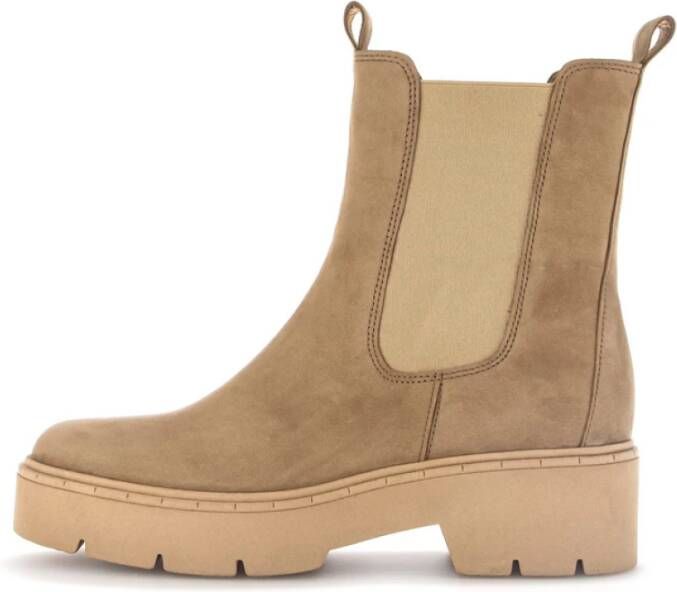 Gabor Chelsea Boots Dames Enkellaarsjes Beige Dames