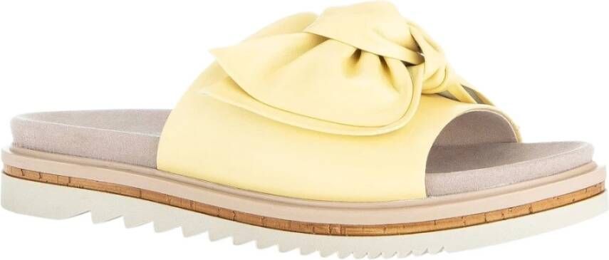 Gabor Citroen Casual Open Slippers Yellow Dames