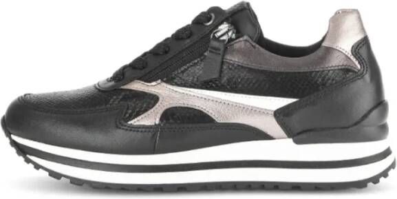 Gabor Cobra Black Snake Print Sneaker