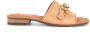 Gabor Cognac Leren Muiltjes met Juweel Detail Brown Dames - Thumbnail 2
