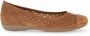 Gabor Cognac suède ballerina flats Brown Dames - Thumbnail 6