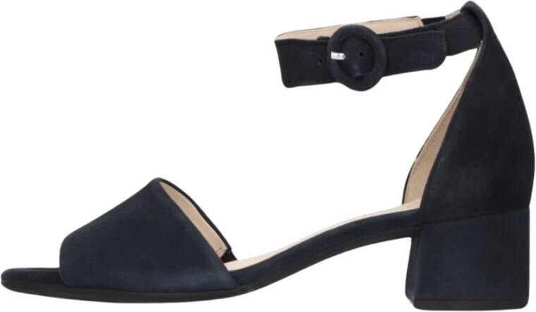 Gabor Comfort Sandalen Donkerblauw Suède Blue Dames