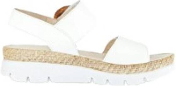 Gabor Witte Leren Anatomische Sandalen White Dames