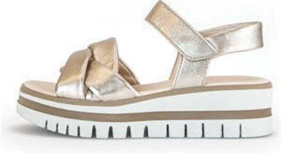 Gabor Sleehaksandaaltjes zomerschoen sandaal sleehak met praktische klittenbandsluiting - Foto 4