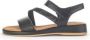 Gabor Zwarte Leren Sandalen Modern Comfortabel Black Dames - Thumbnail 3