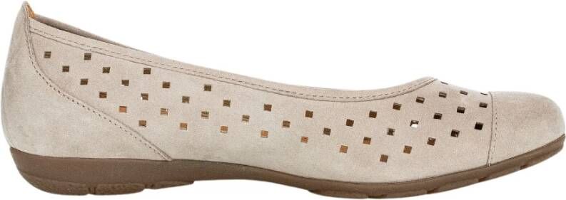 Gabor Comfortabele ballerina`s Beige Dames