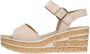 Gabor Comfortabele Beige Sandalen met Suède Band Beige Dames - Thumbnail 3