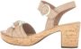 Gabor Beige Suède Plateau Sandalen Beige Dames - Thumbnail 2