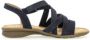 Gabor Blauwe suède sandalen met zacht leer Blue Dames - Thumbnail 1