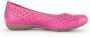 Gabor Comfortabele Leren Ballerina Roze Pink Dames - Thumbnail 2