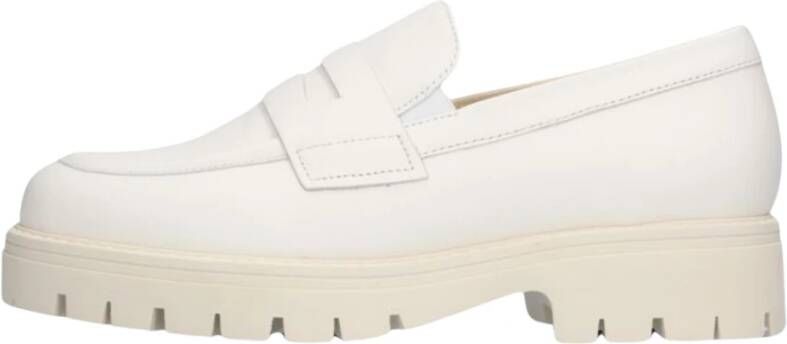 Gabor Comfortabele Loafer met Dikke Zool White Dames