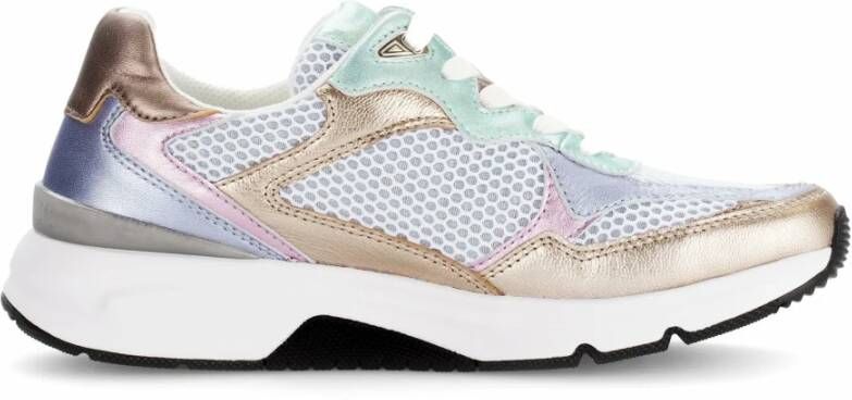 Gabor Rollingsoft Sneakers met sleehak vrijetijdsschoen halfschoen veterschoen met gepolsterde schacht - Foto 2