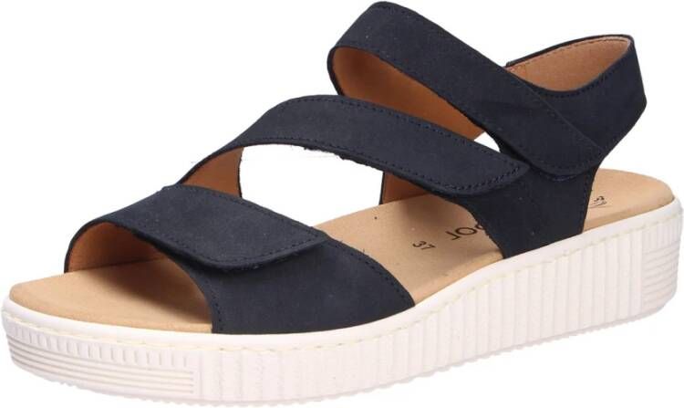 Gabor Comfortabele Nubuck Leren Sandalen