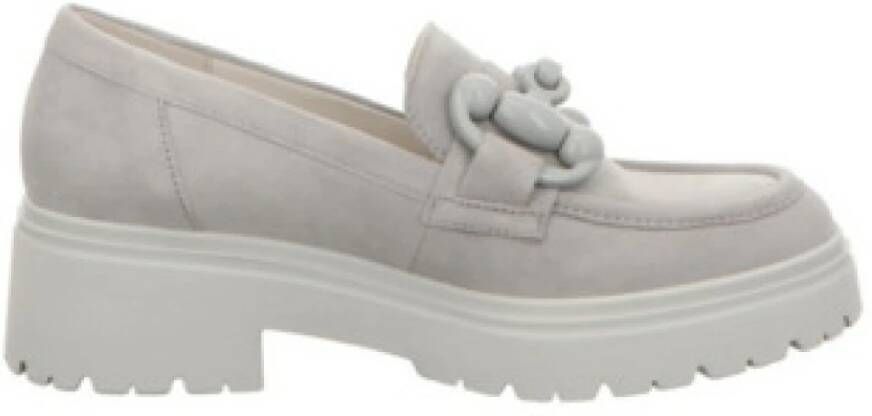 Gabor Comfortabele Slipper in Lichtgrijs Stof