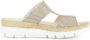 Gabor Iridescent beige leren muiltjes Beige Dames - Thumbnail 2
