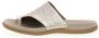 Gabor Iridescent Velvet Leren Teen-Loop Muiltjes Gray Dames - Thumbnail 2